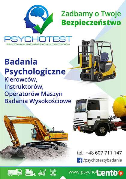 Badania psychotechniczne kierowców i operatorów, terapia