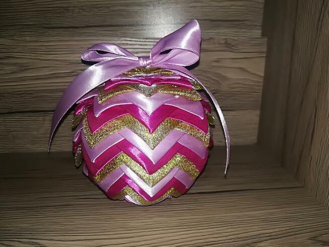 bombki karczoch z imieniem (ze wstażki) stroik świateczny