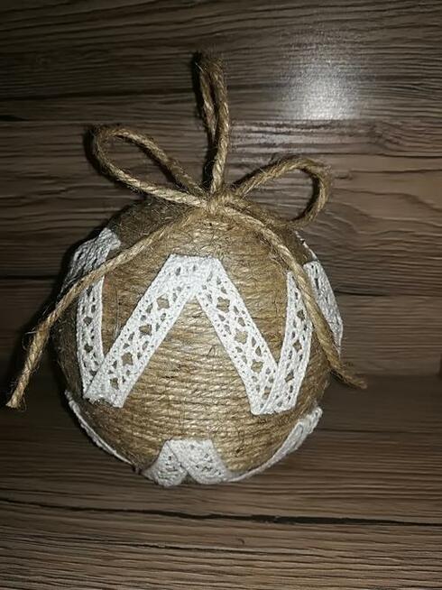 bombki karczoch z imieniem (ze wstażki) stroik świateczny