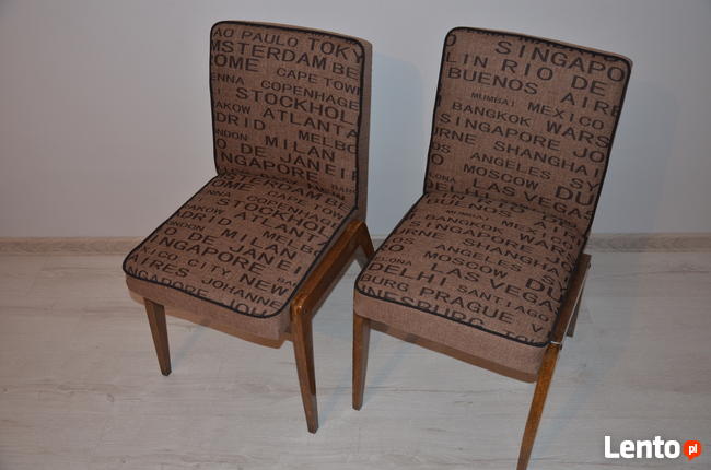 Krzesło Tapicerowane, Krzesła PRL AGA po renowacji Meble PRL