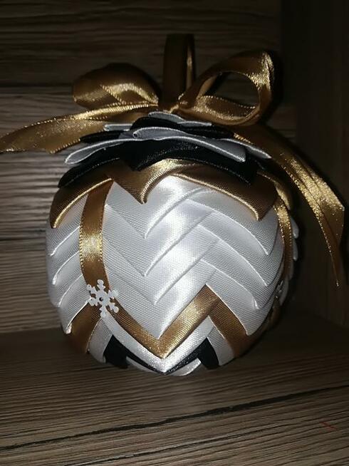 bombki karczoch z imieniem (ze wstażki) stroik świateczny