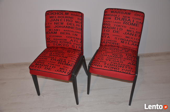 Krzesło Tapicerowane, Krzesła PRL AGA po renowacji Meble PRL