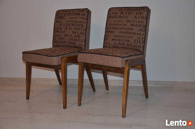 Krzesło Tapicerowane, Krzesła PRL AGA po renowacji Meble PRL