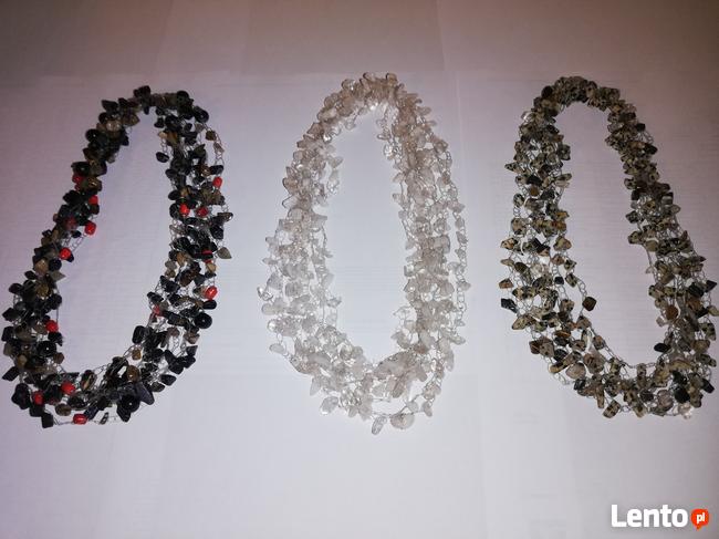 Korale kamienie szlachetne naszyjniki prezent upominek