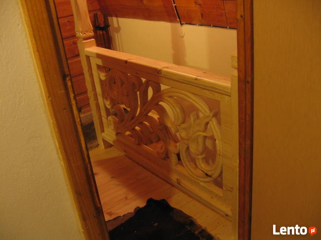 balustrady drewniane na schody lub na zewnątrz