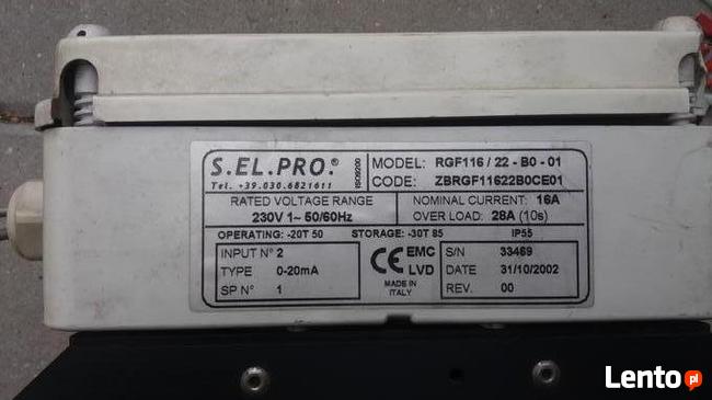 Regulator obrotów wentylatów skraplacza RGF 116/22-B0-01