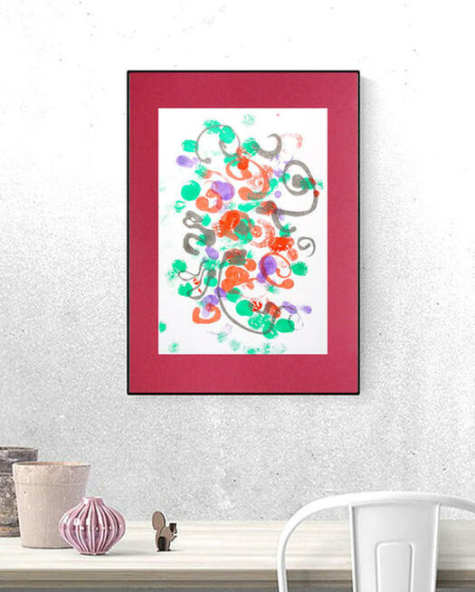 abstrakcyjna grafika do biura