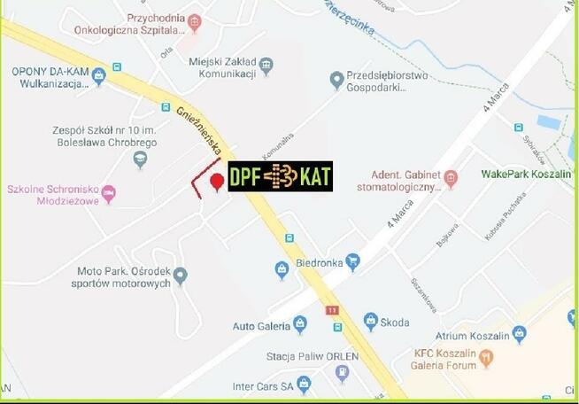 Koszalin, Regeneracja hydrodynamiczna filtrów: DPF, FAP, SCR