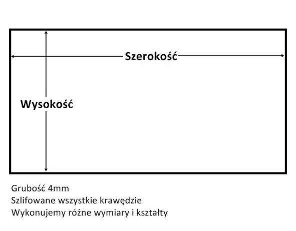 SZYBA SAMOCZYSZCZĄCA do kominka pieca żaroodporna NA WYMIAR