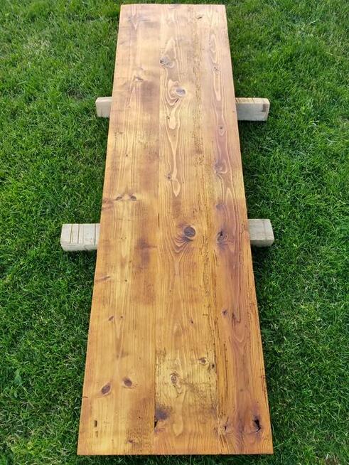 Blaty ze starego drewna Stare deski Loft Stół Industrialny