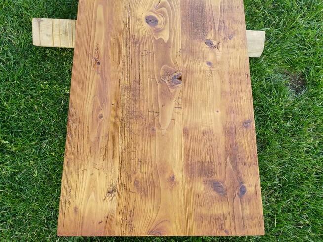 Blaty ze starego drewna Stare deski Loft Stół Industrialny