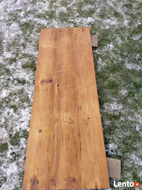 Blaty ze starego drewna Stare deski Loft Stół Industrialny