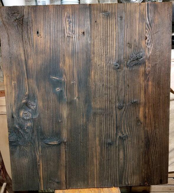 Blaty ze starego drewna Stare deski Loft Stół Industrialny