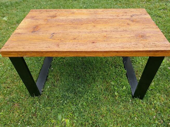 Blaty ze starego drewna Stare deski Loft Stół Industrialny