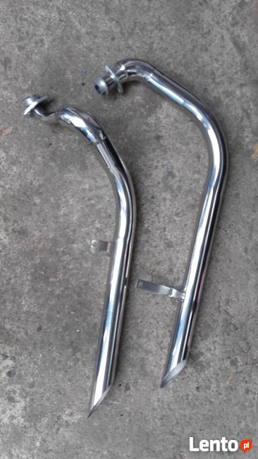 Rury basowe tłumik Yamaha Virago XV 250, 125 st. nierdzewna