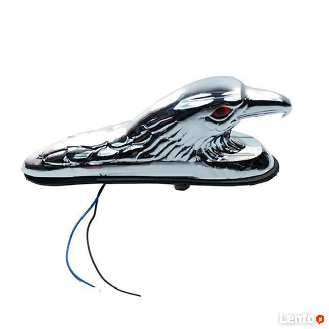 Ornament orzeł chromowany na błotnik motocykla tuning bobber