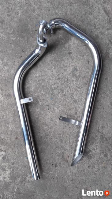 Rury basowe tłumik Yamaha Virago XV 250, 125 st. nierdzewna