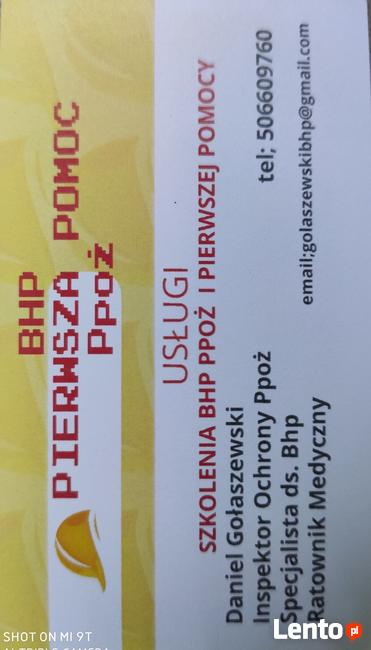Szkolenia BHP i Ppoż Pierwsza Pomoc