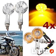 Ledowe kierunkowskazy 4 szt ręka szkielet LED bobber ,choppe