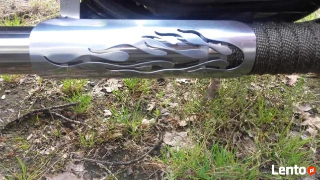 Osłona chromowana płomienie wału, rury wydechu, nowa