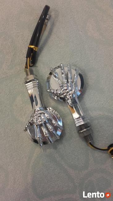 Ledowe kierunkowskazy 4 szt ręka szkielet LED bobber ,choppe