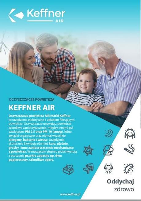 Keffner oczyszczacze powietrza AIR jakość HEPA