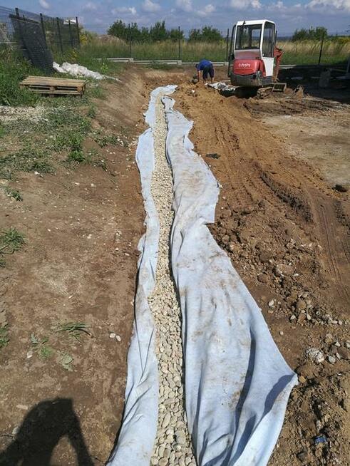 Drenaże, odwodnienia, studnie chłonne, izolacja fundamentów