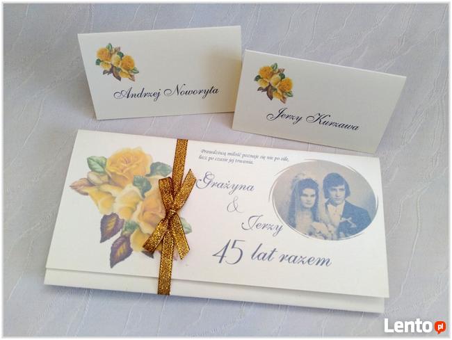Zaproszenia 50, 25,10 lecie ślubu, rocznice ślubu