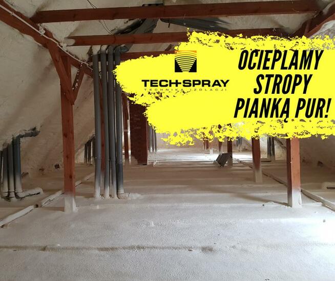 Ocieplanie Poddasza Pianką Poliuretanową, Strychy, Stropy