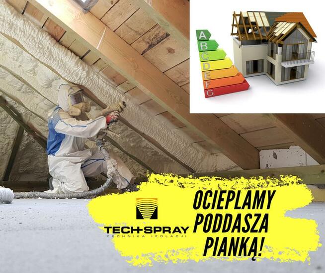 Pianka poliuretanowa, Docieplanie Natryskową Pianką Poliureta