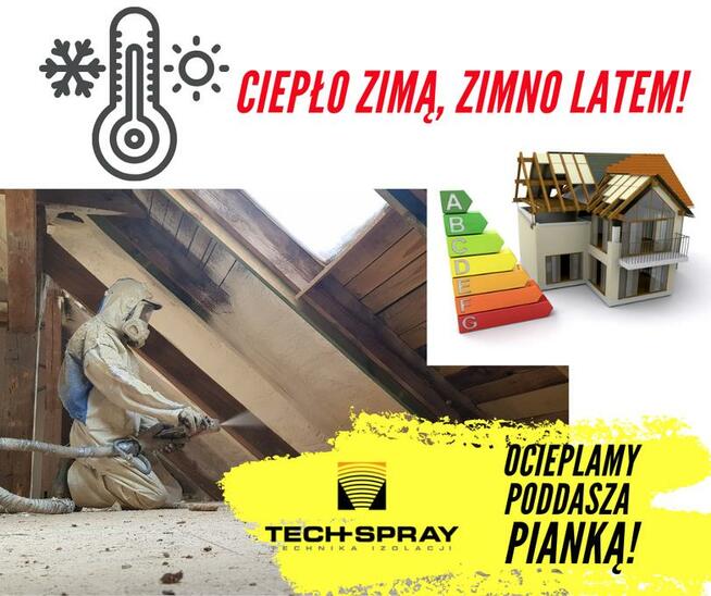 Docieplanie Poddaszy Pianką Poliuretanową, Strychy, Stropy