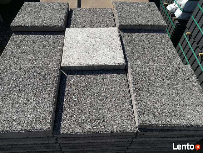 Płytka chodnikowa tarasowa 35x35 lux kasztan