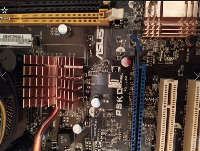 Płyta Asus P5KC + Intel C2D E4700 +2GB DDR2 + Kart graficzna