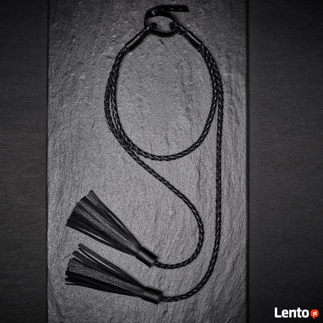 Naszyjnik skórzany skóra frędzle gotyk sexowny sex metal got