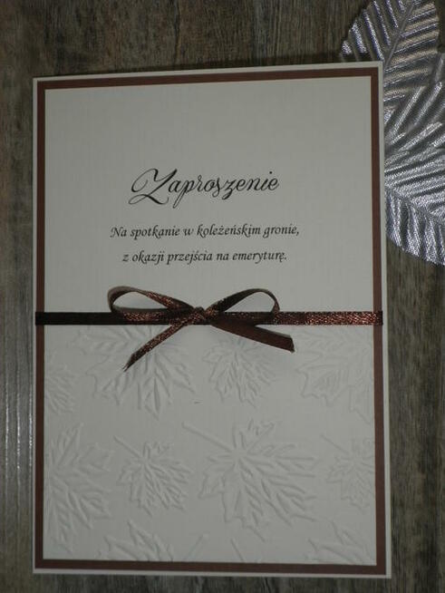 Zaproszenia z tyt odejścia na emeryturę