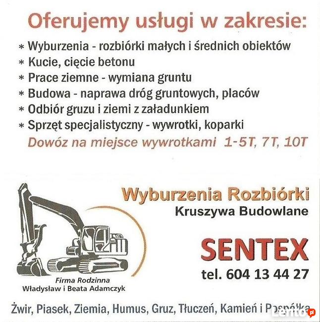 Piasek, ziemia Ogrodowa Olsztyn żwir czarnoziem gruz wywrotk