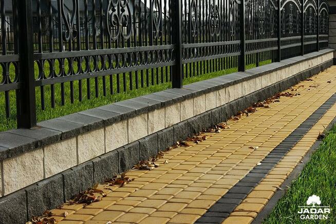 Pustak łupany cokołowy 38x22x16 ogrodzenie łupane Jadar