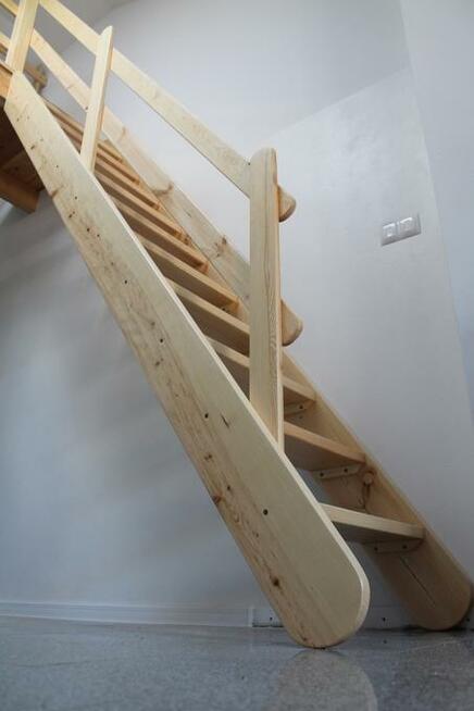 SCHODY wewnętrzne REGULOWANE jednobiegowe ażurowe 390x60cm