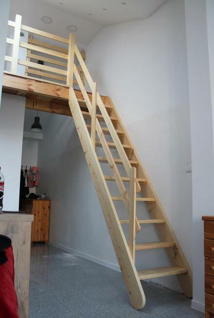 SCHODY ażurowe REGULOWANE strychowe z BARIERKĄ 295x60cm