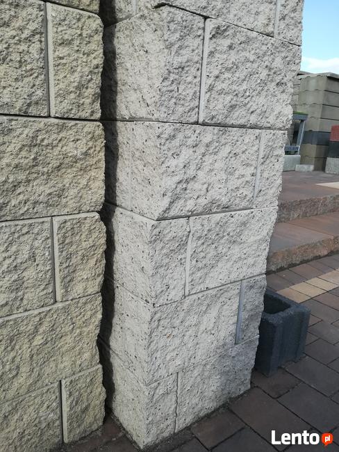 Pustak słupkowy łupany 4 stronnie 2-elementowy