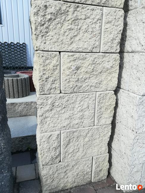 Pustak słupkowy łupany 4 stronnie 2-elementowy