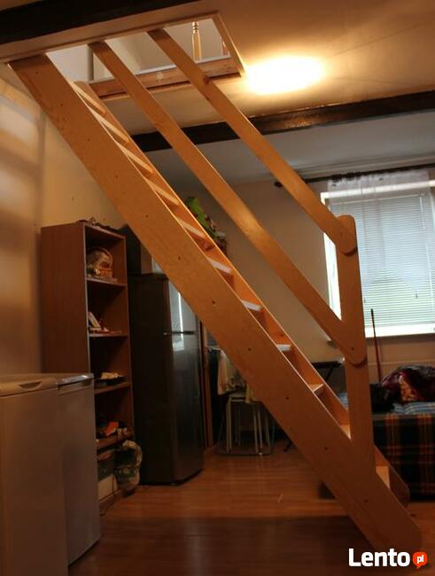 SCHODY strychowe REGULOWANE Sosnowe młynarskie 265x70cm