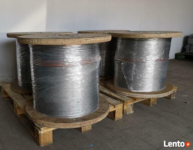 Lina stalowa - Liny stalowe - Linki stalowe ocynk ATEST !!!