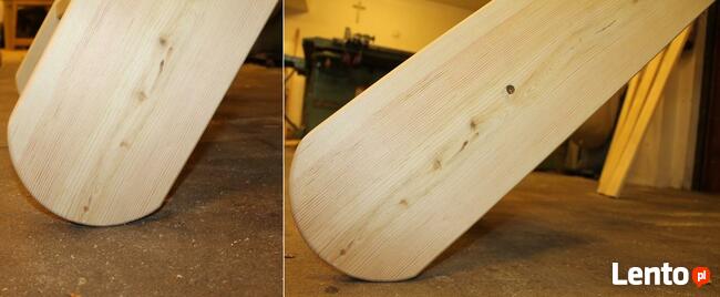 SCHODY jednobiegowe REGULOWANE Sosnowe ażurowe 360x70cm