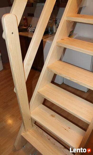 SCHODY strychowe REGULOWANE Sosnowe młynarskie 265x70cm