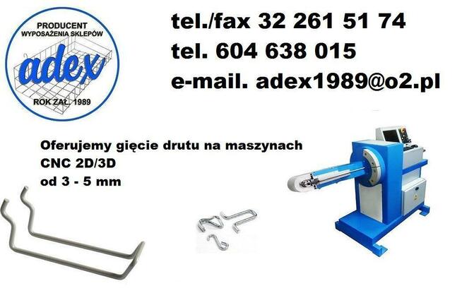 Gięcie drutu CNC 2D/3D