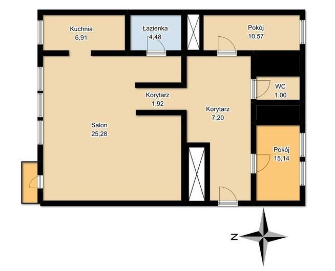 3-pokojowe mieszkanie na Nagórkach!