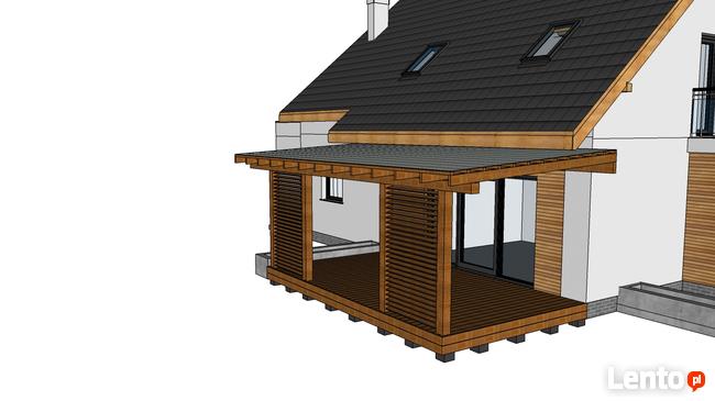 Wizualizacje 3D konstrukcji, domki, altany, projekty, sketch