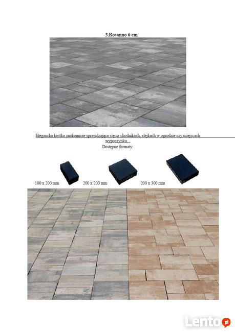 Kostka brukowa Rossano KOST BET ogrodzenia palisady