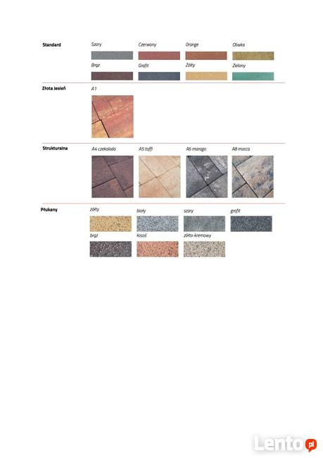 Kostka brukowa Rossano KOST BET ogrodzenia palisady